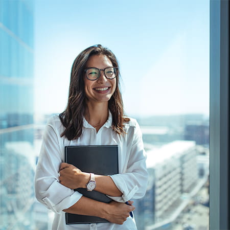 Portrait of a smiling business woman