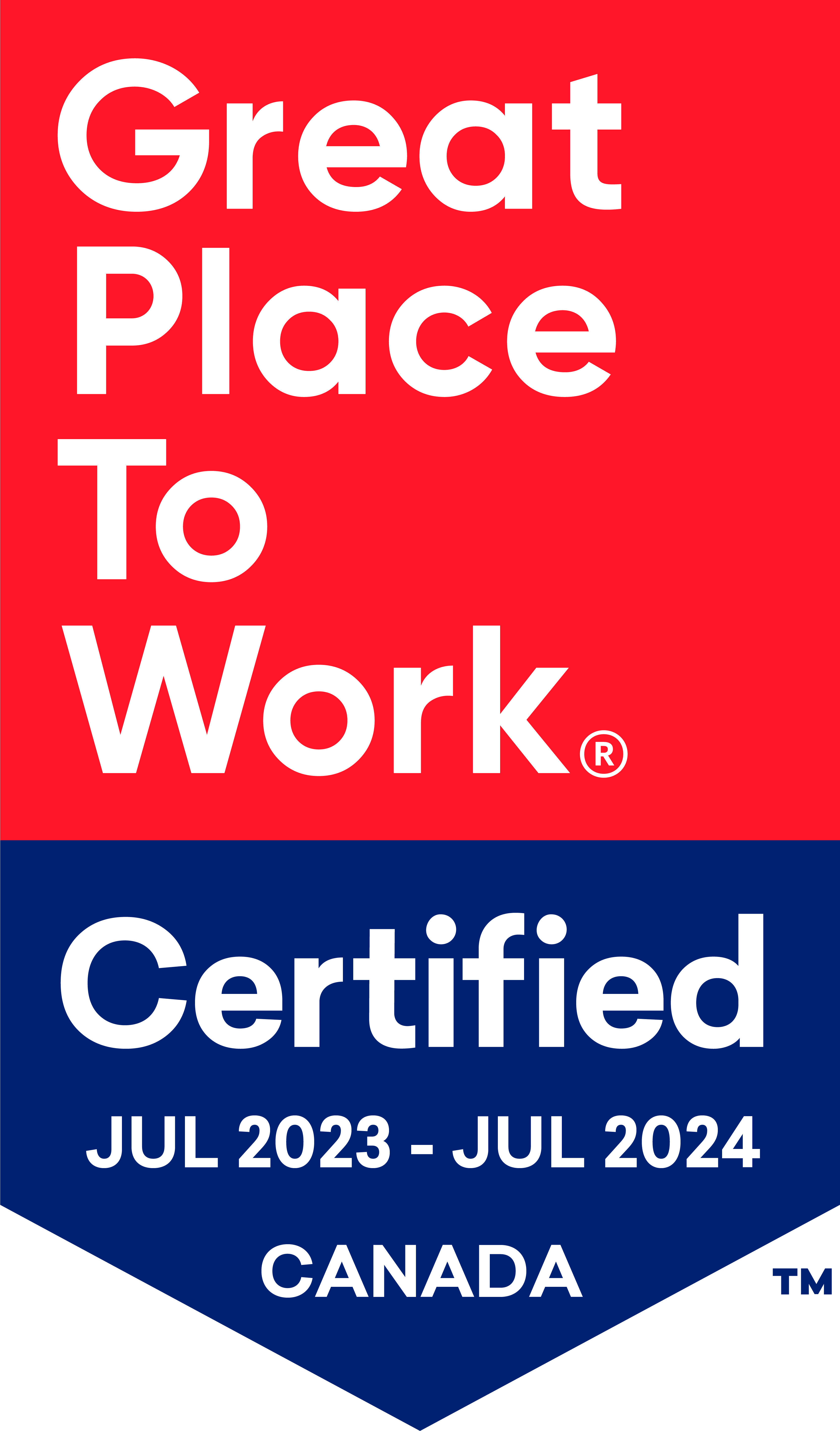 2023 - 2024 Great Place to Work badge